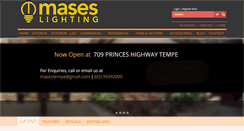 Desktop Screenshot of maseslighting.com.au